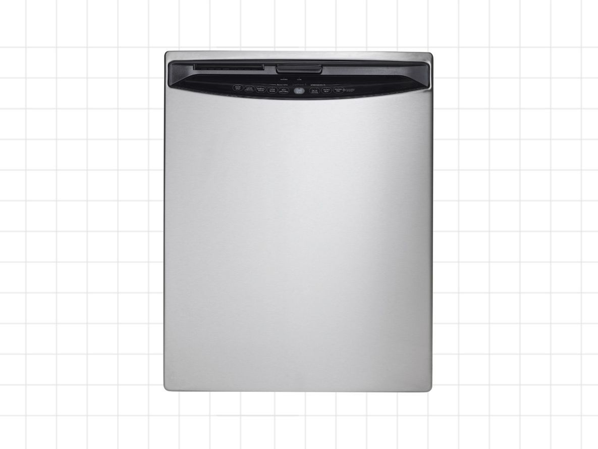 silver dishwasher